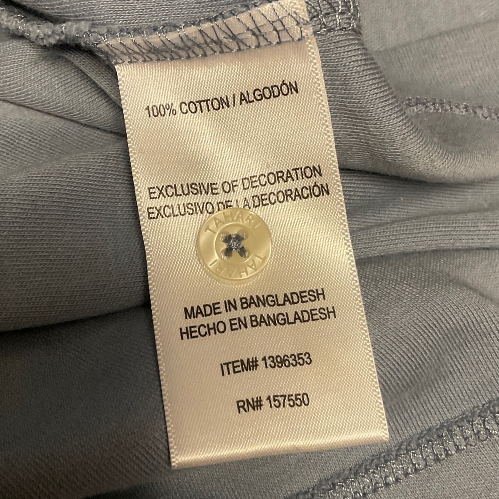 Tahari Slate Polo Shirt with Pocket - Picture 4 of 5
